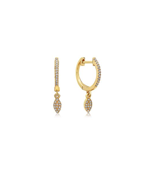 Diamond Marquise Dangle Earring