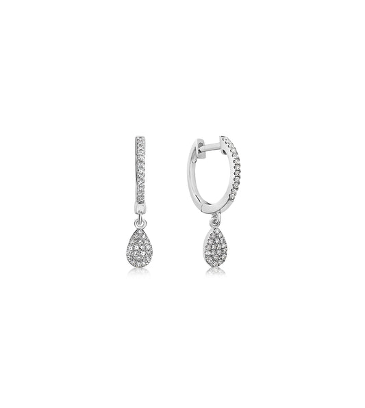 Diamond Pear Dangle Earring