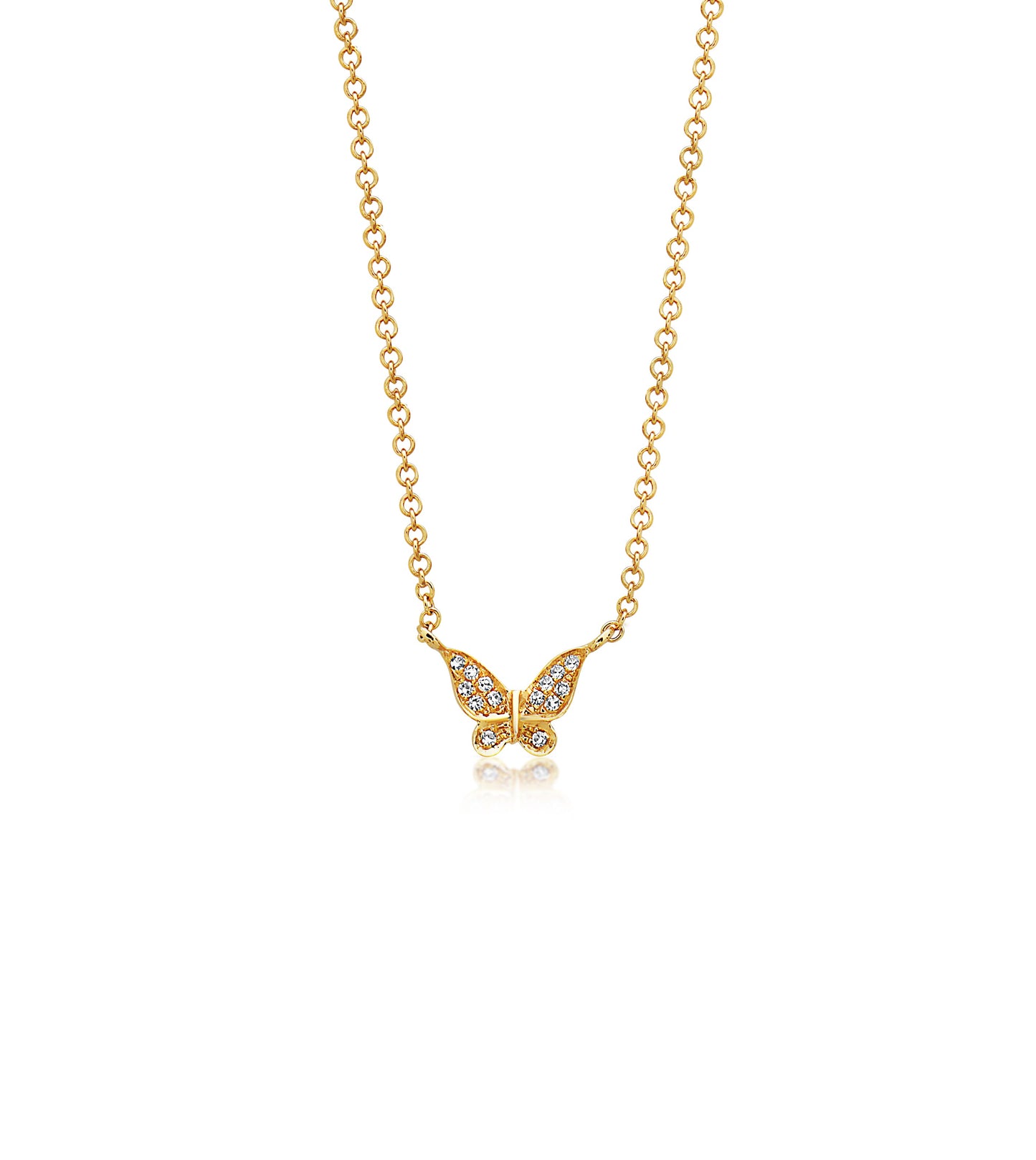 Diamond Butterfly Necklace