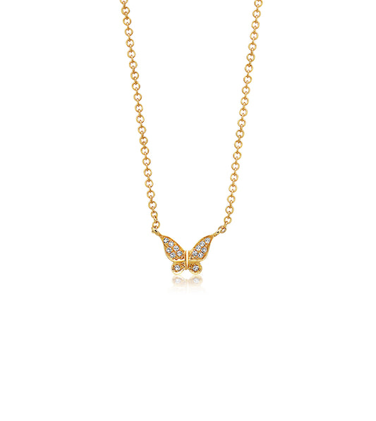 Diamond Butterfly Necklace