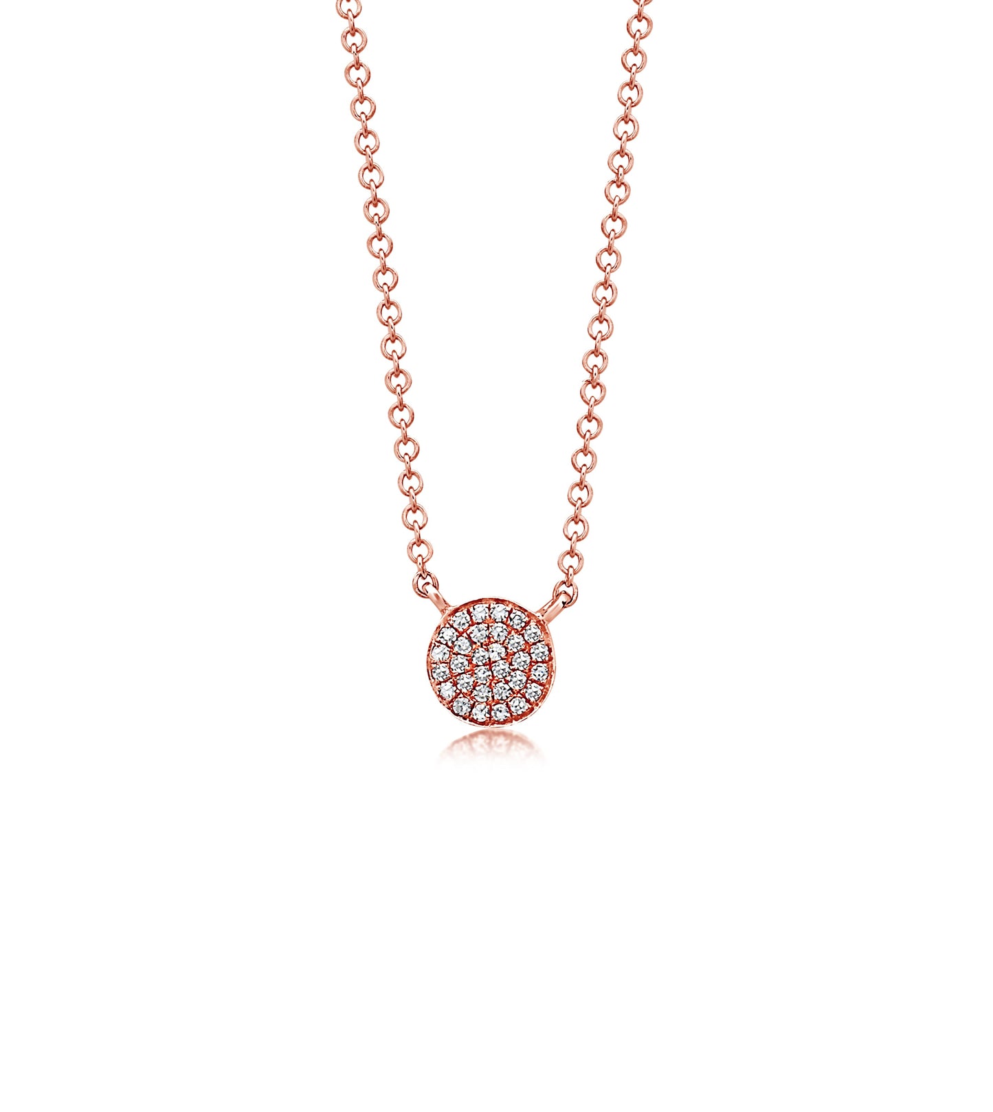 Diamond Disc Necklace