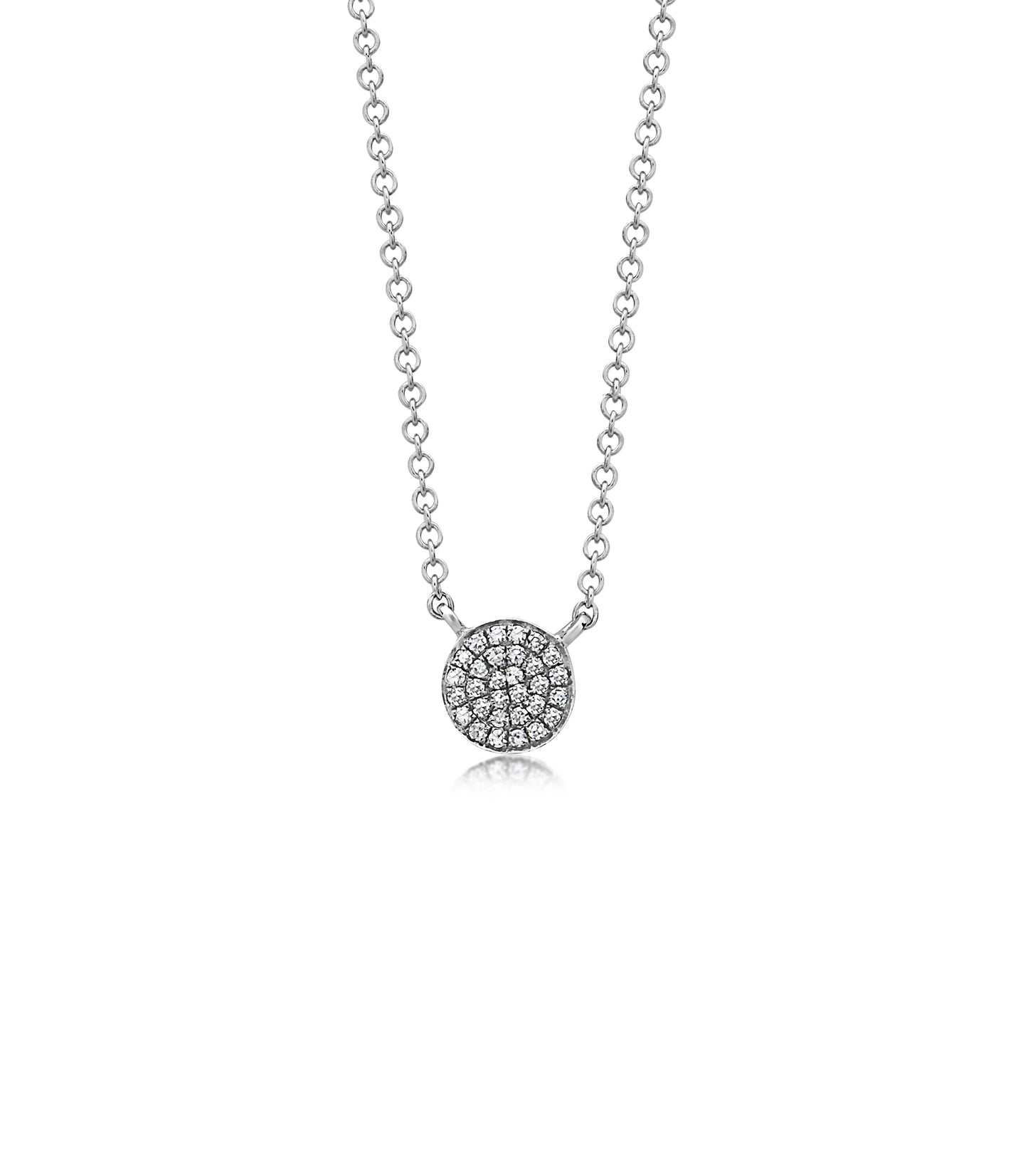 Diamond Disc Necklace