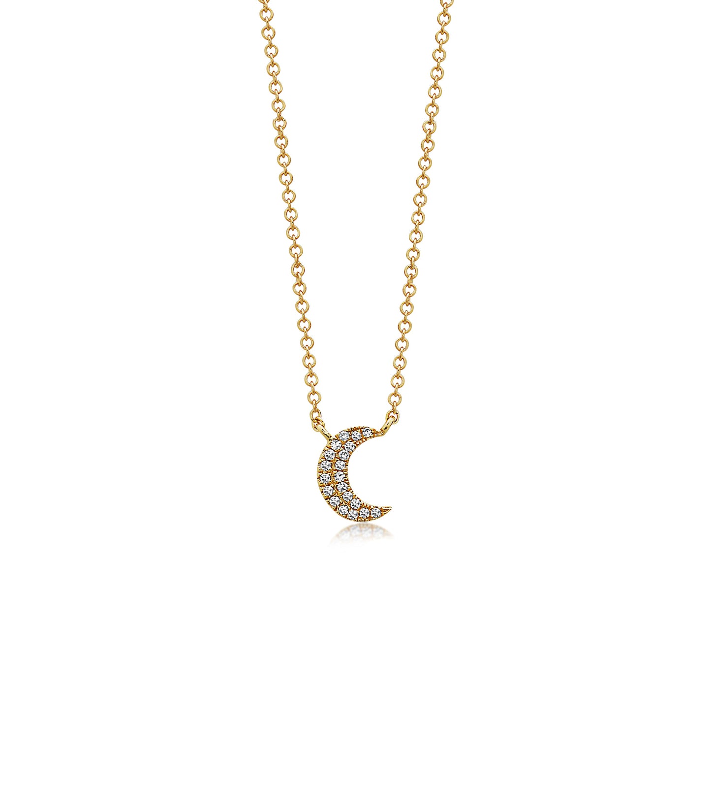 Diamond Moon Necklace