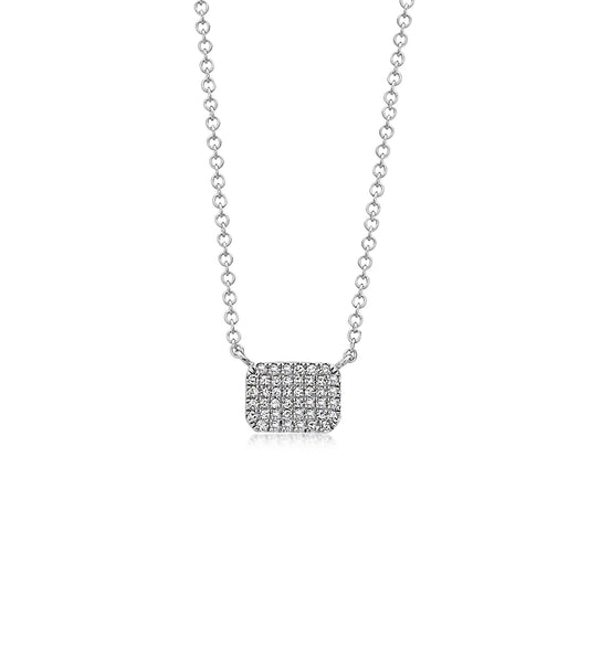 Diamond Rectangle Necklace