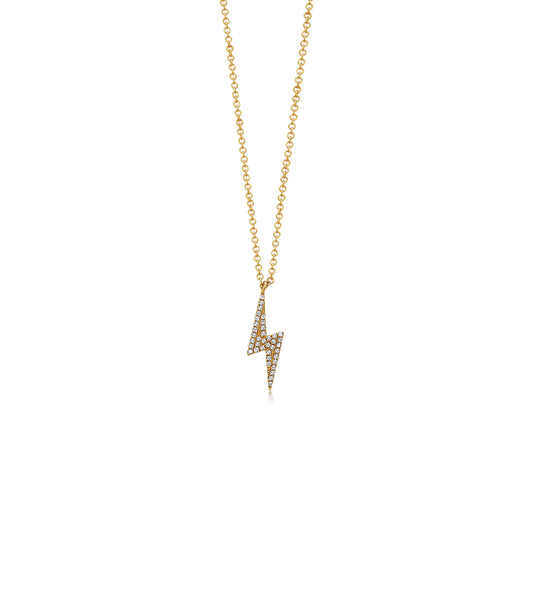 Diamond Lightning Bolt Necklace