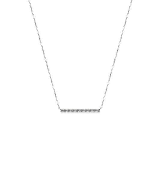 Diamond Long Bar Necklace