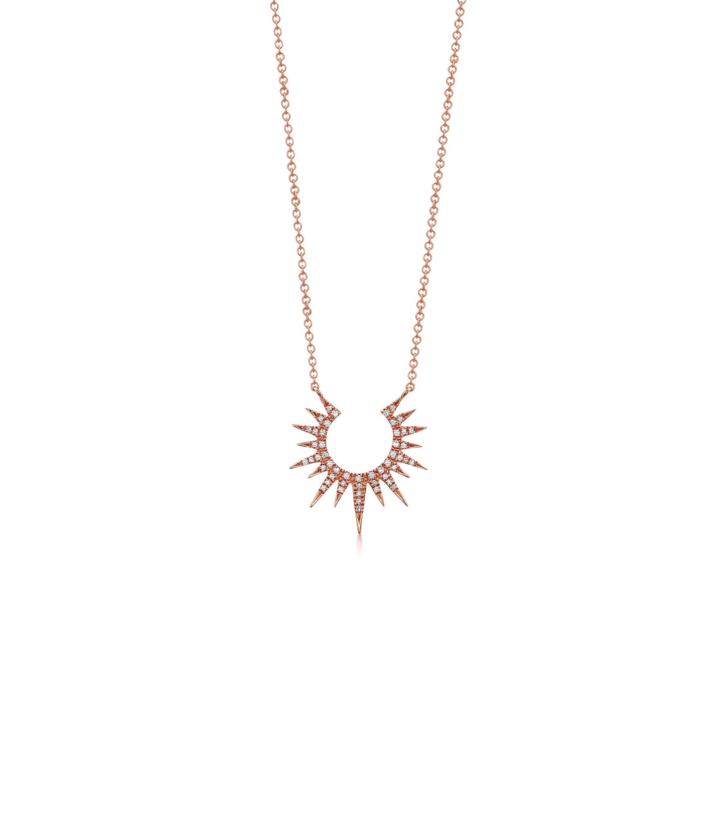 Diamond Sunburst Necklace