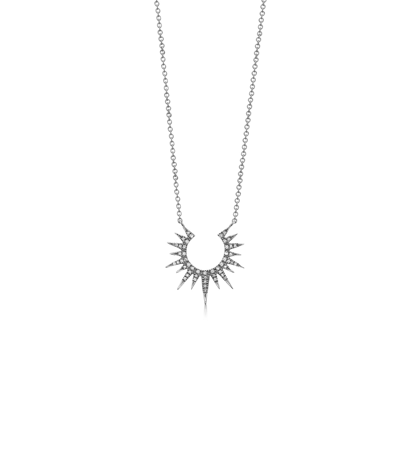 Diamond Sunburst Necklace