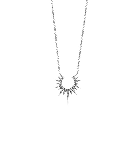 Diamond Sunburst Necklace