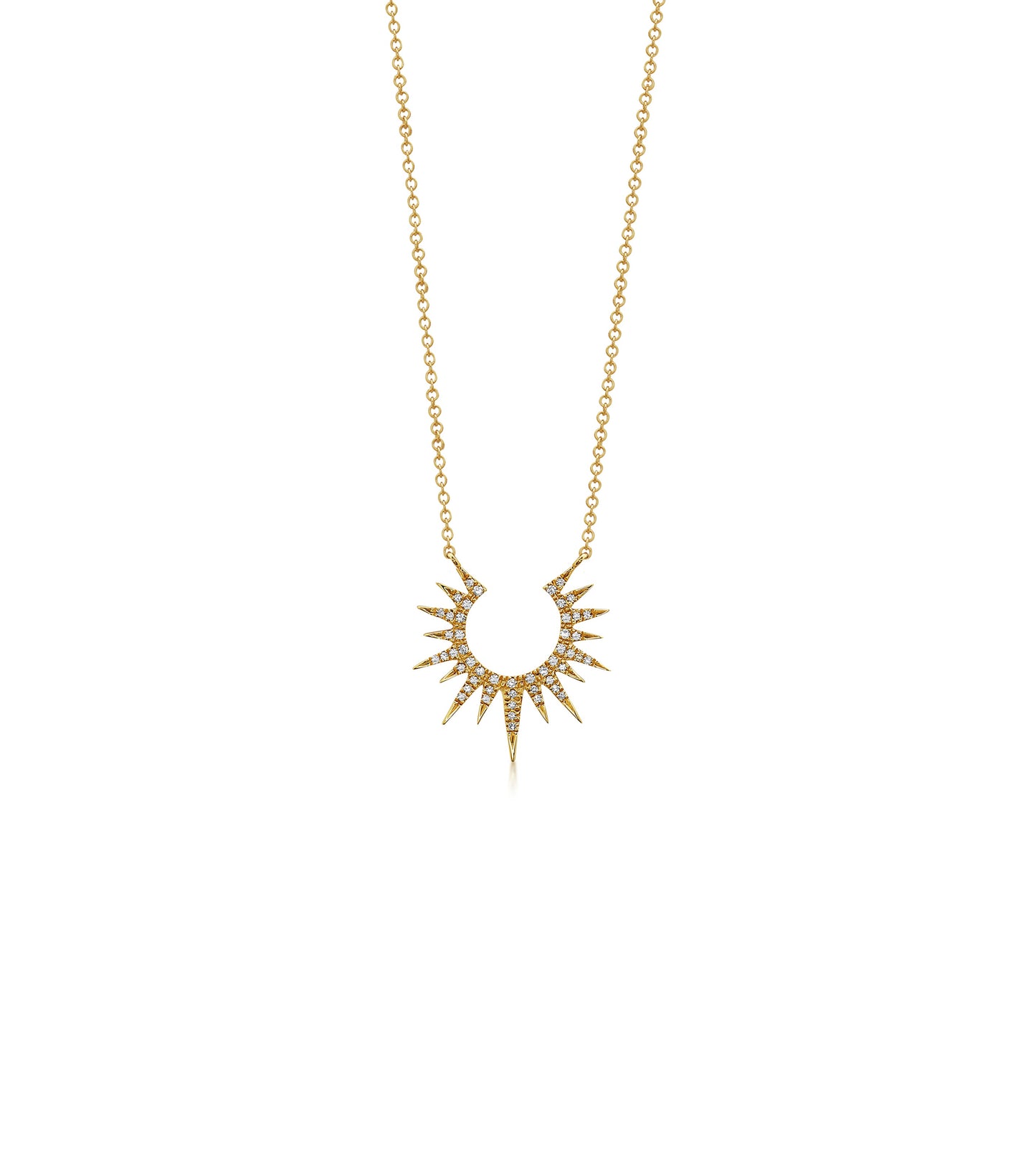 Diamond Sunburst Necklace