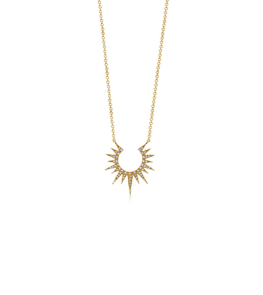 Diamond Sunburst Necklace