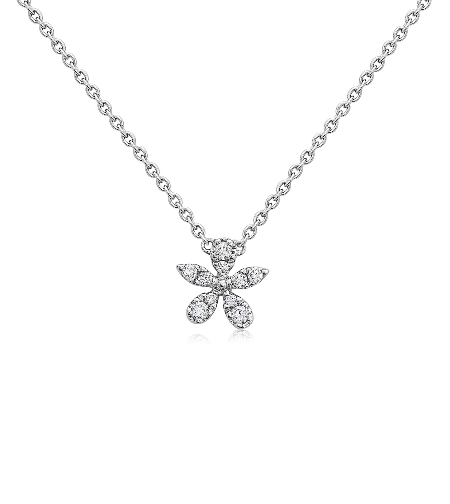 Diamond Flower Necklace