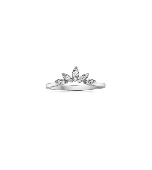 Diamond Marquise Chevron Ring