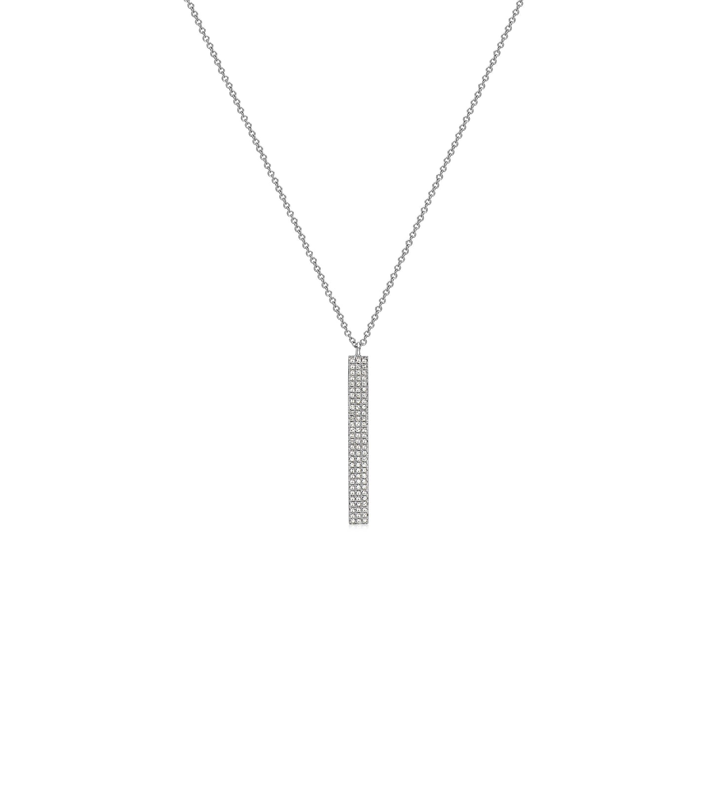 Diamond Vertical Bar Necklace