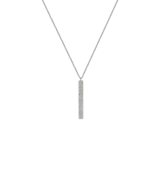 Diamond Vertical Bar Necklace