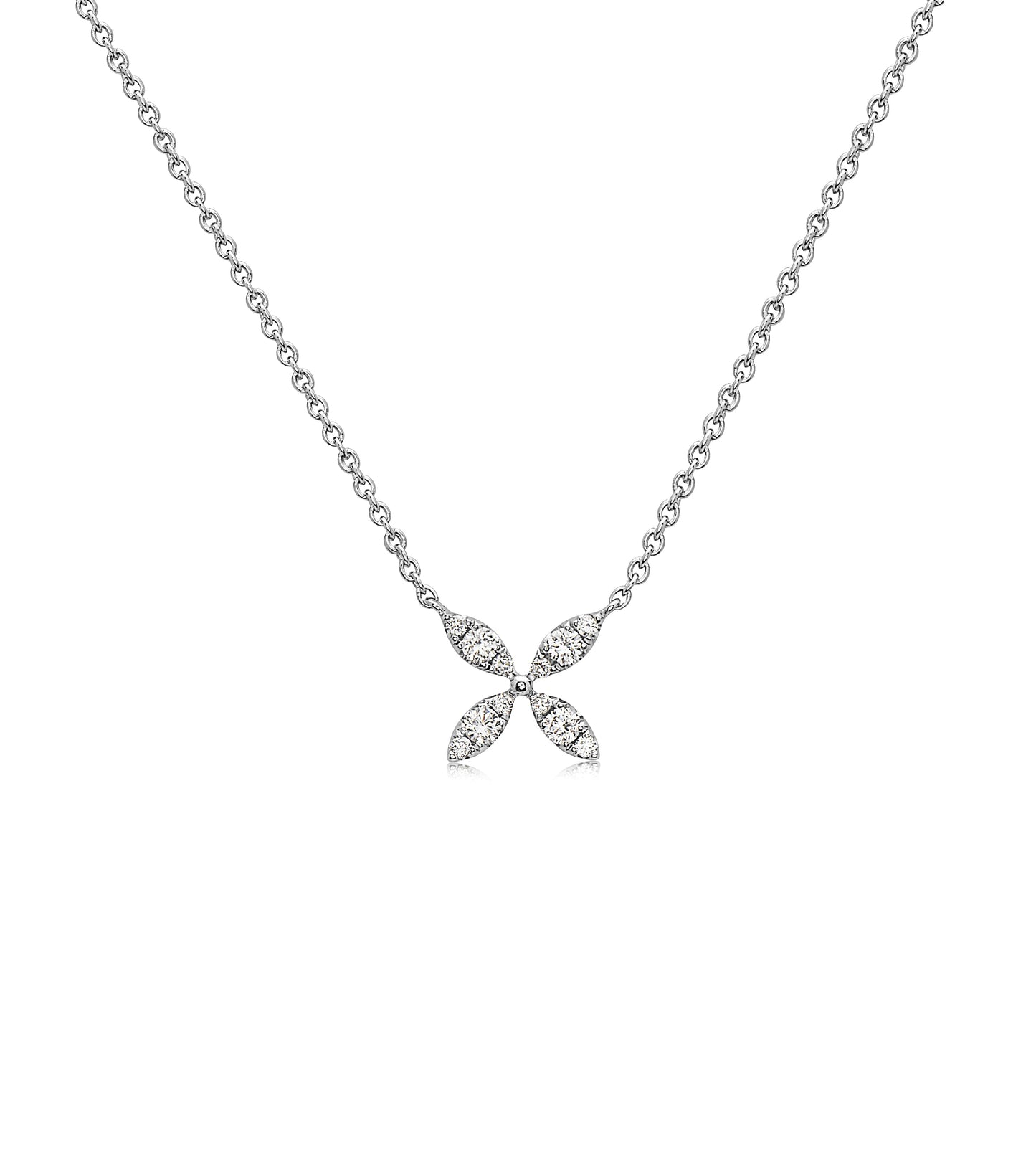 Diamond X Florette Necklace