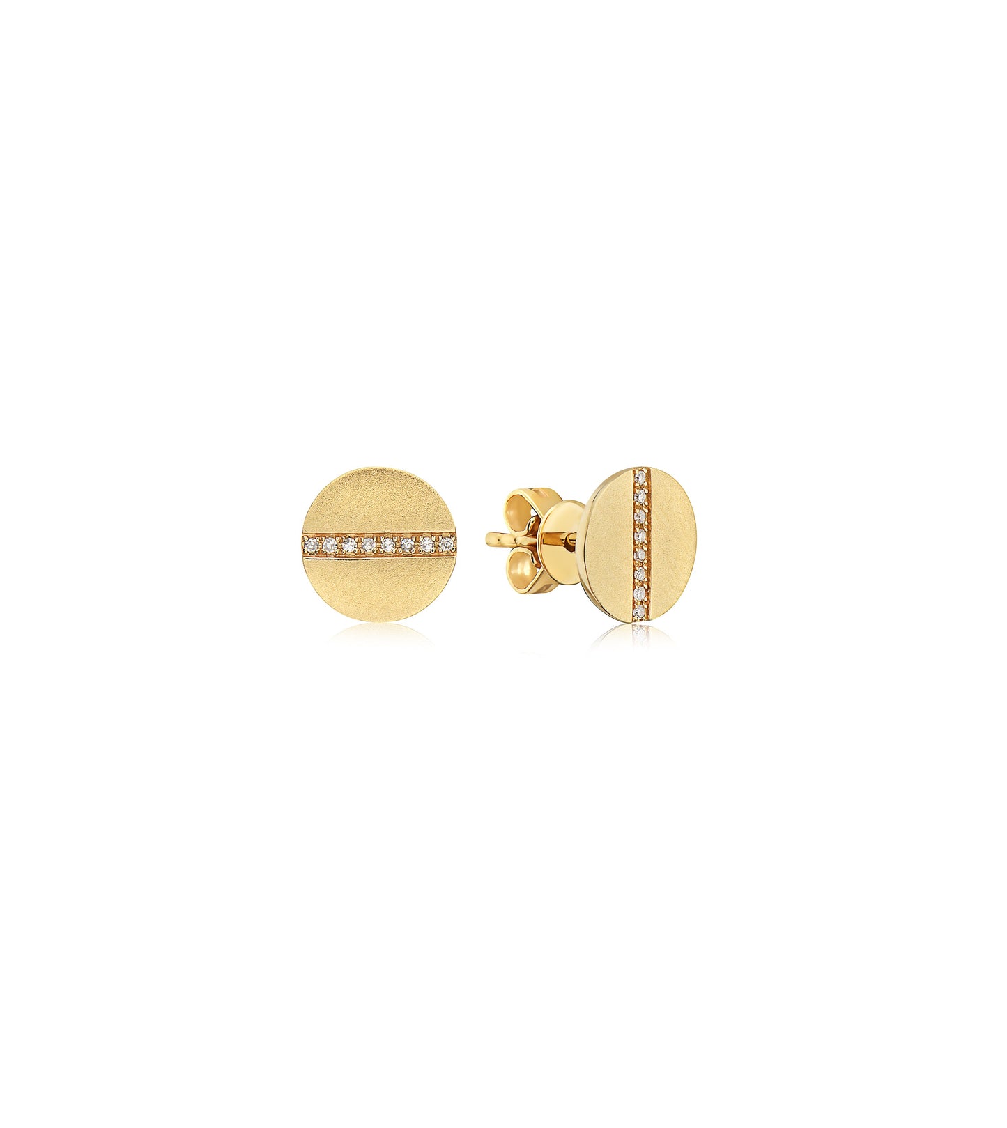 Diamond Screw Stud Earring