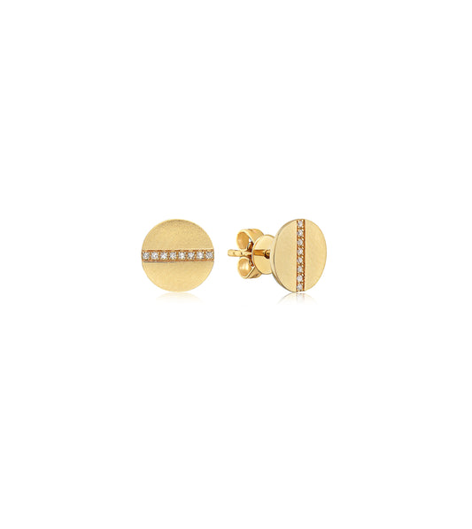 Diamond Screw Stud Earring
