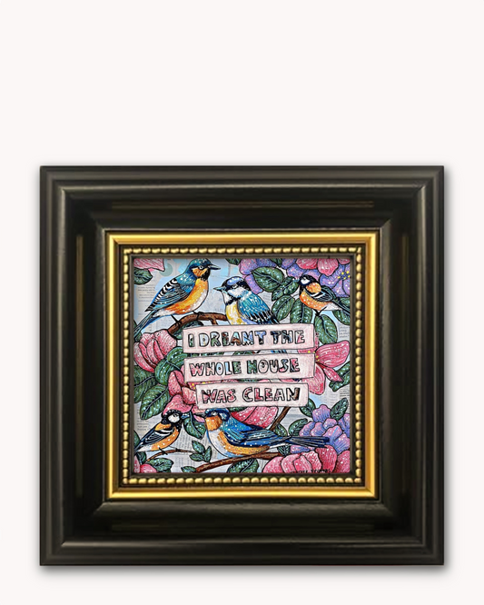 I Dreamt The House Was Clean Framed Magnet ( Medium )