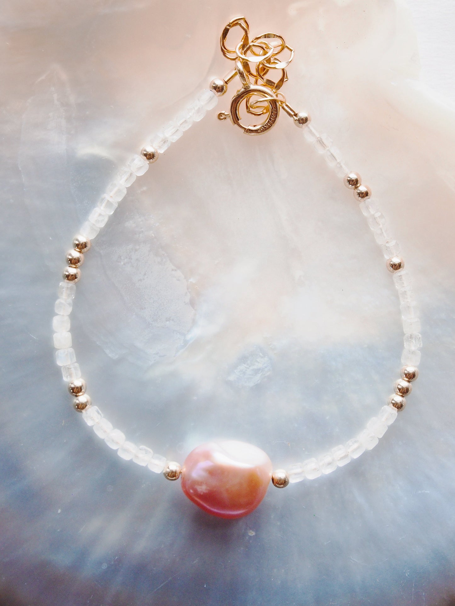 Pink Pearl and Gemstone Bracelet - Akala