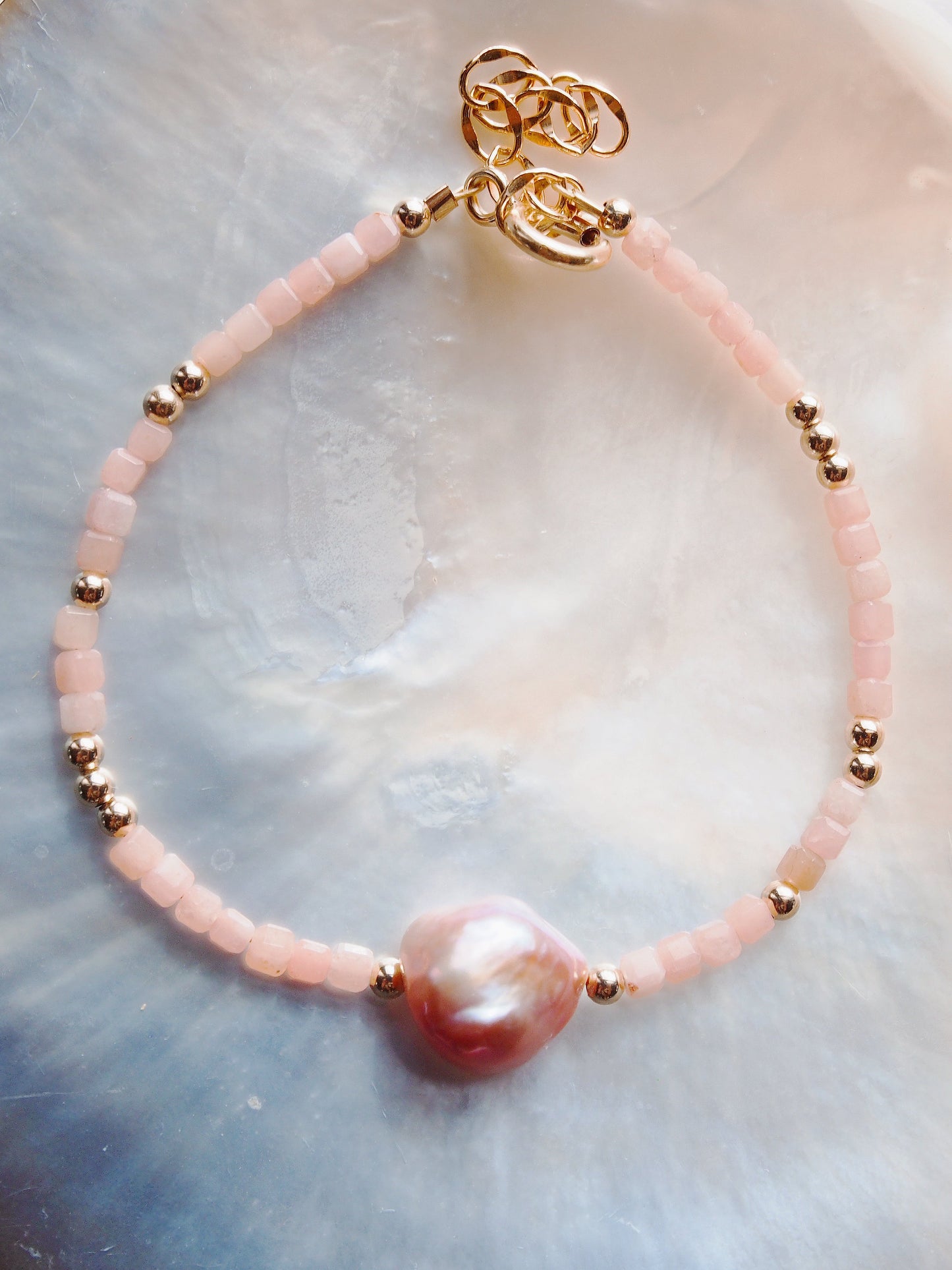 Pink Pearl and Gemstone Bracelet - Akala