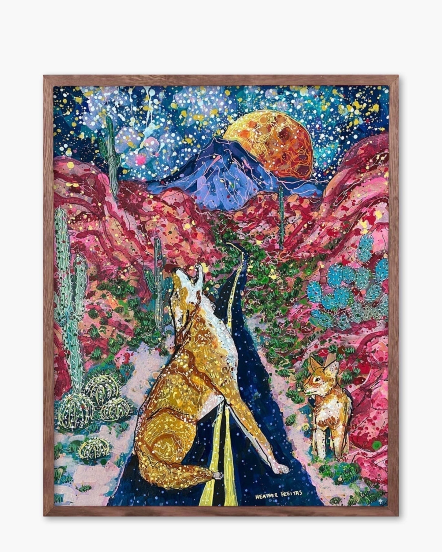 Desert Moon Daisy Print