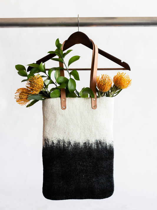Eclipse Hand-Felted Wool Tote