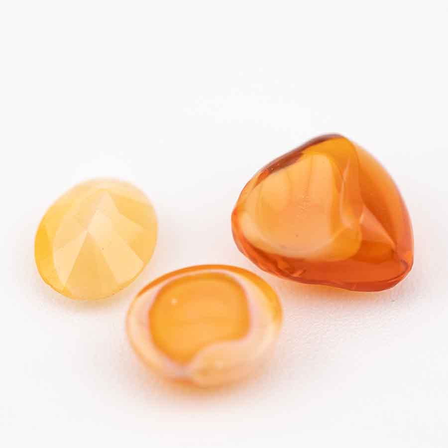 Natural Irregular Shape Egg Mexican Fire Opal