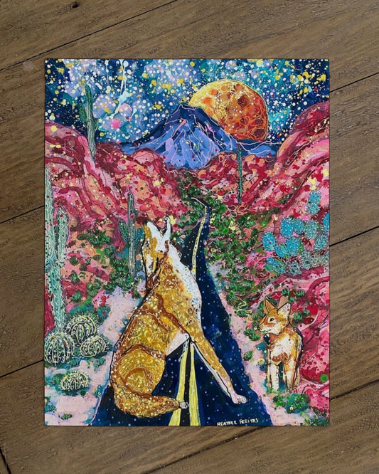 Desert Moon Daisy Print