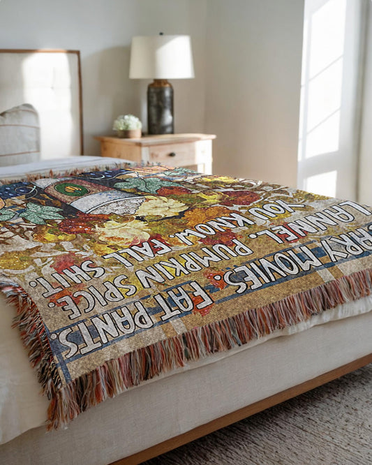 Fall Shit Woven Blanket
