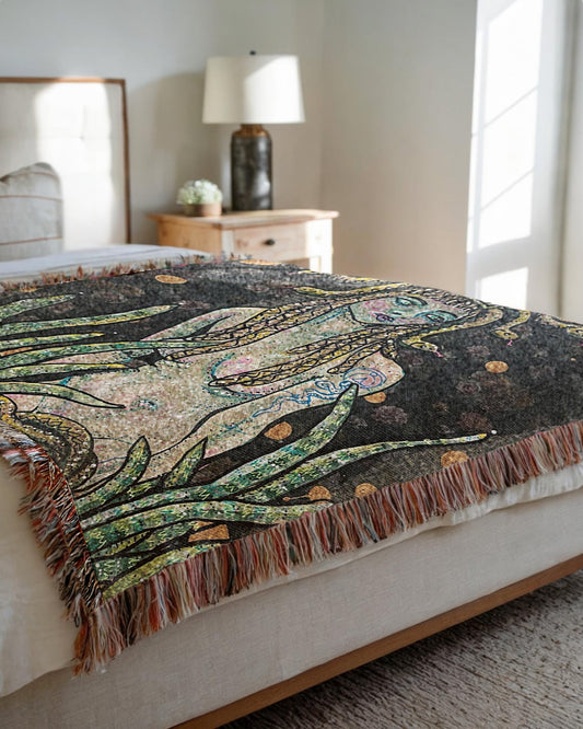 Medusa Woven Blanket Tapestry