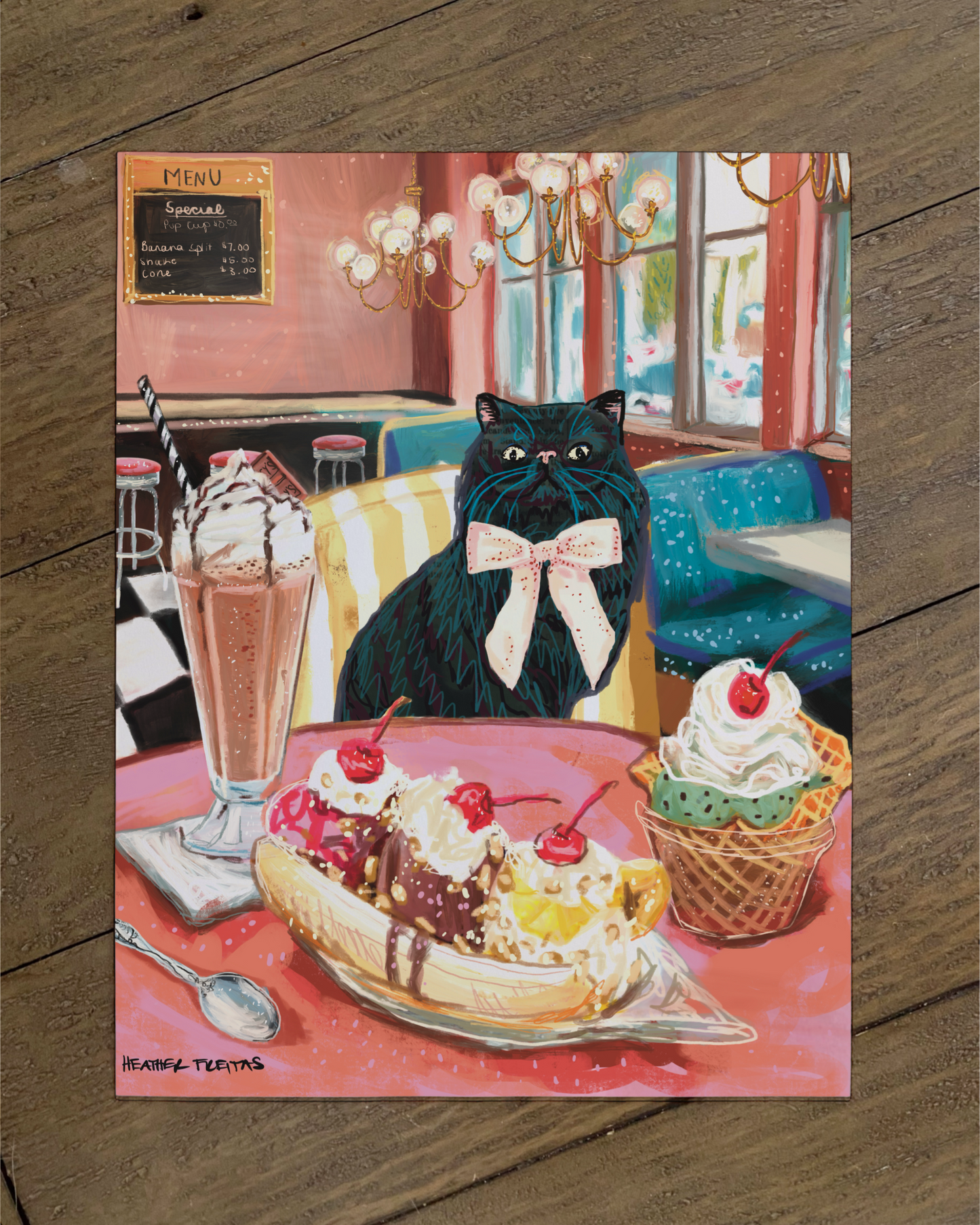 Persain cat - Build Your Pet Portrait Paper Print