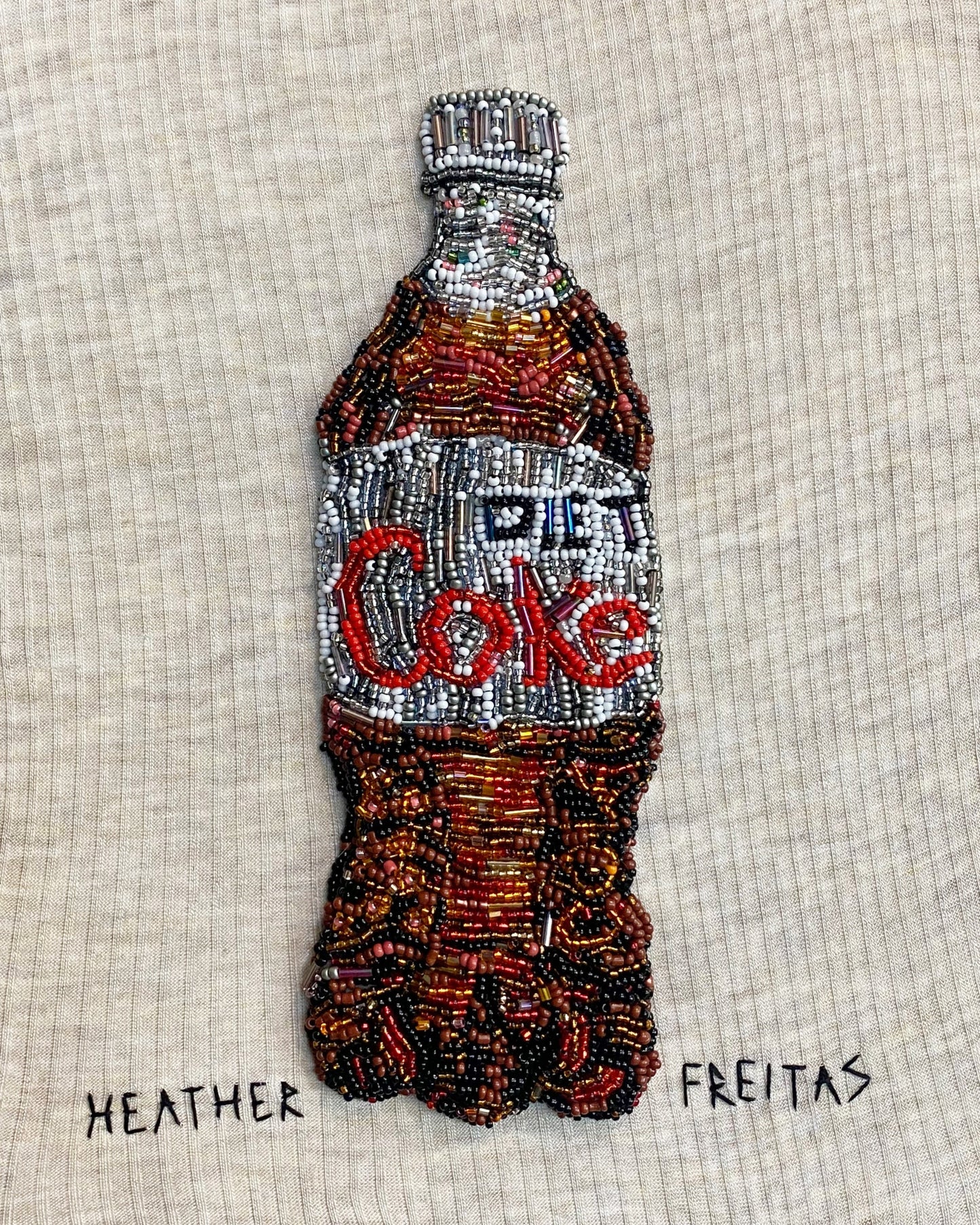 Diet Soda Beaded Artwork