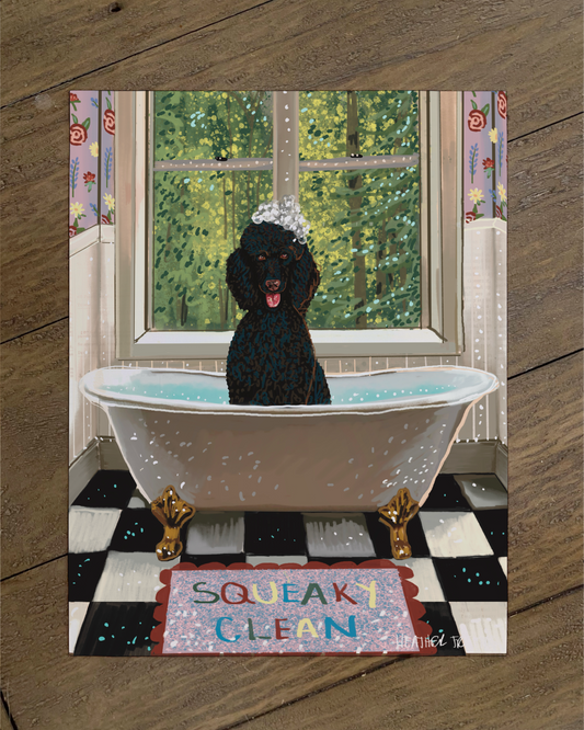 Standard Poodle - Build Your Pet Portrait Paper Print