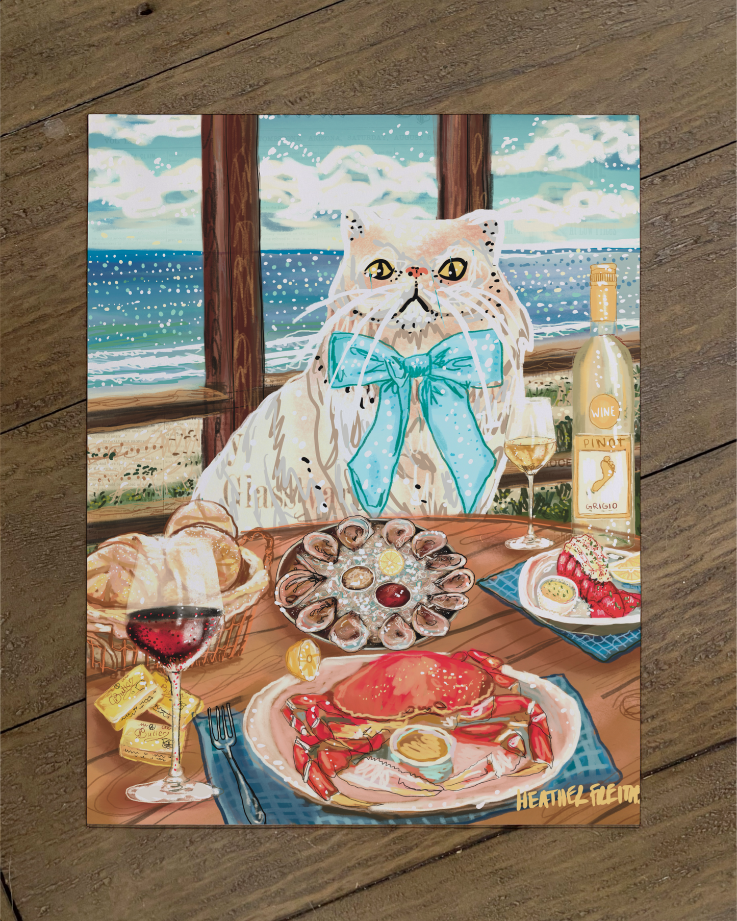 Persain cat - Build Your Pet Portrait Paper Print