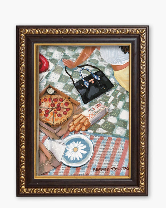 Picnic Fine Art Magnet ( Large )