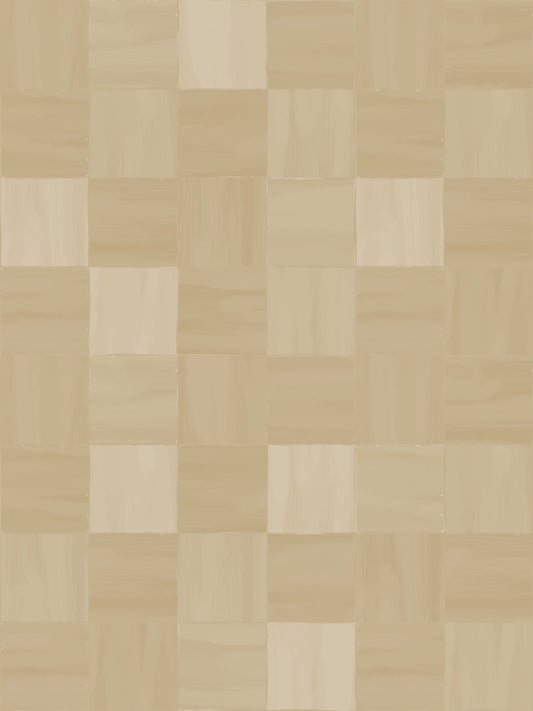 Zellige Wallpaper, tan