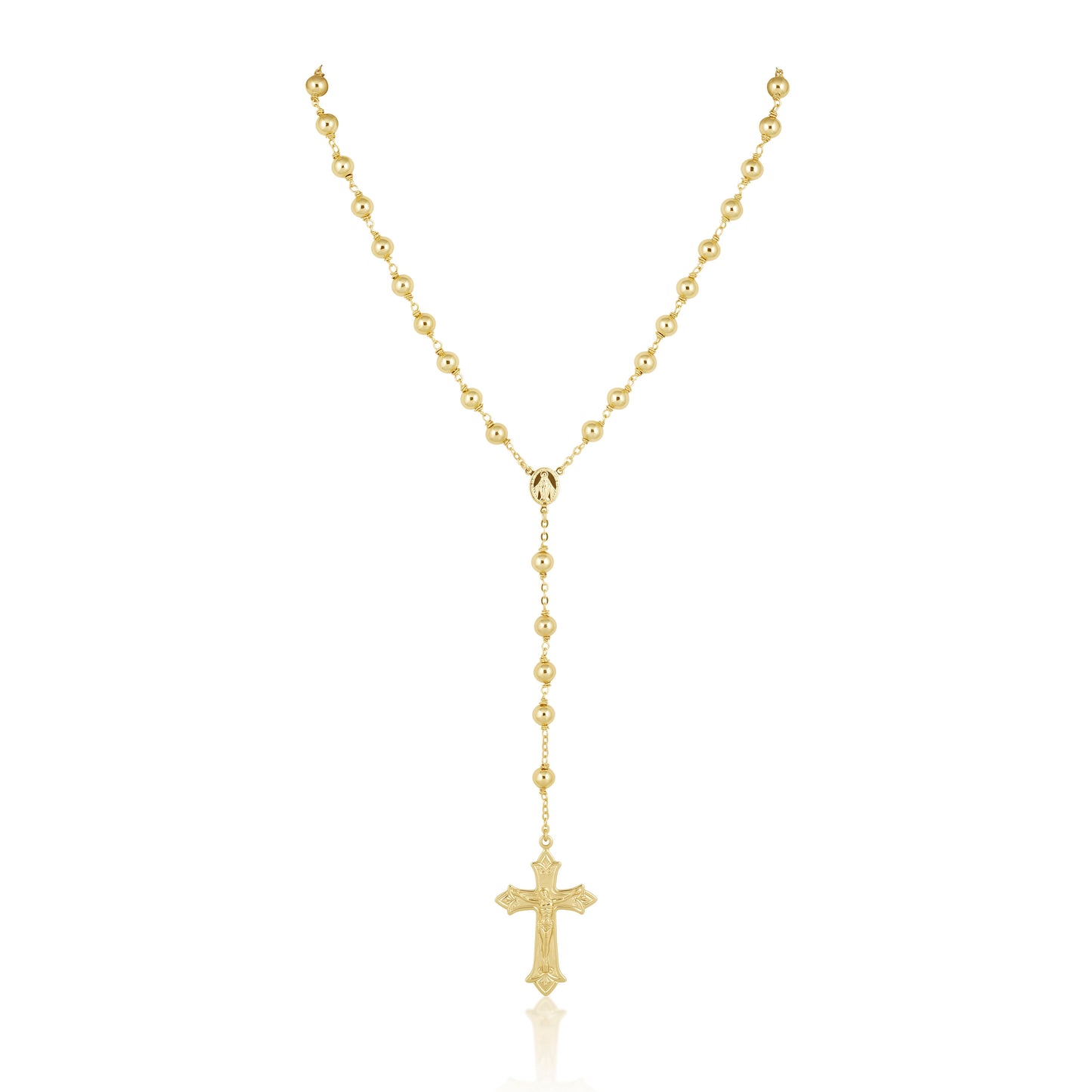 Golden Rosary Lariat