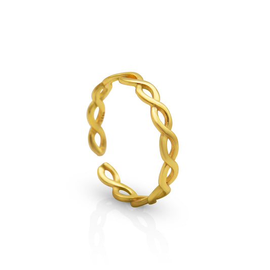 LA DNA CHARM RING