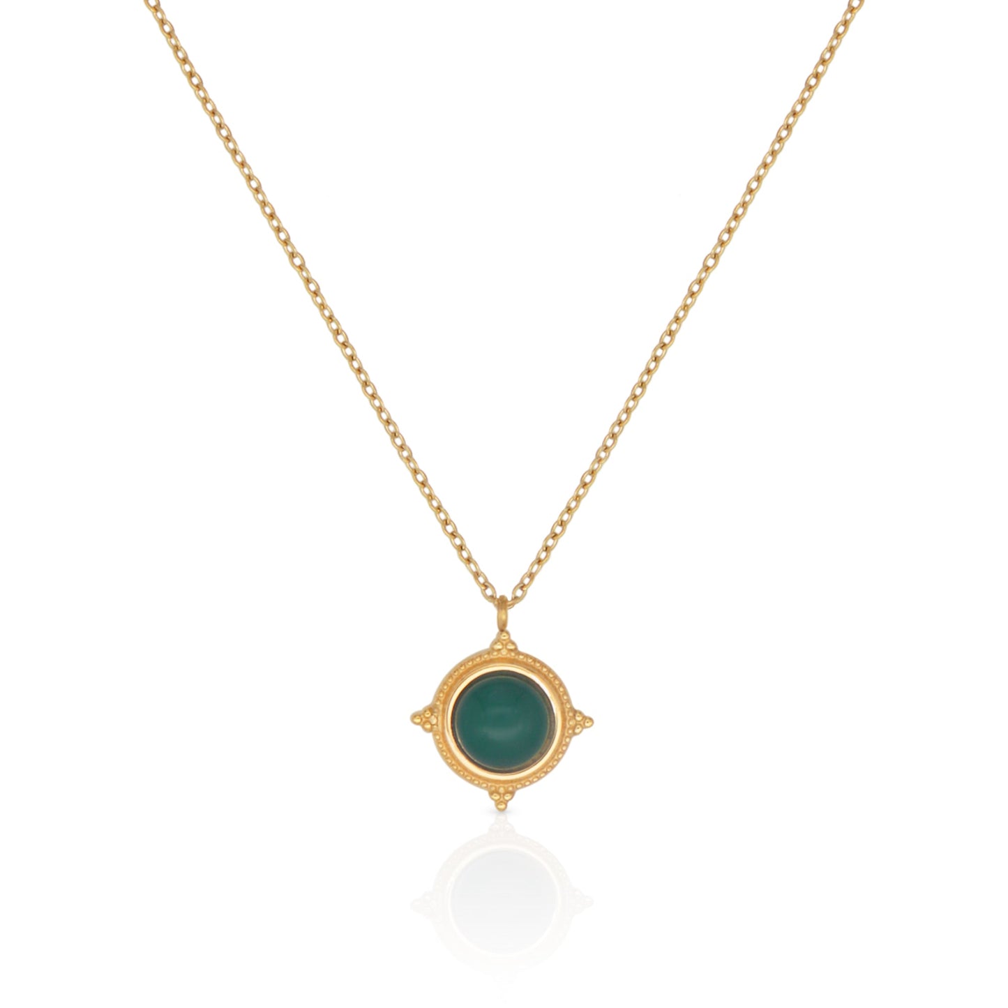 GREEN CAT EYE NECKLACE
