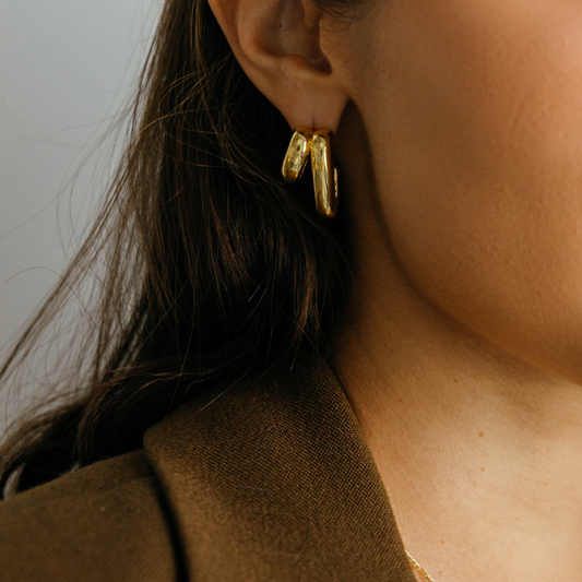 Hugo Double Hoop Earring