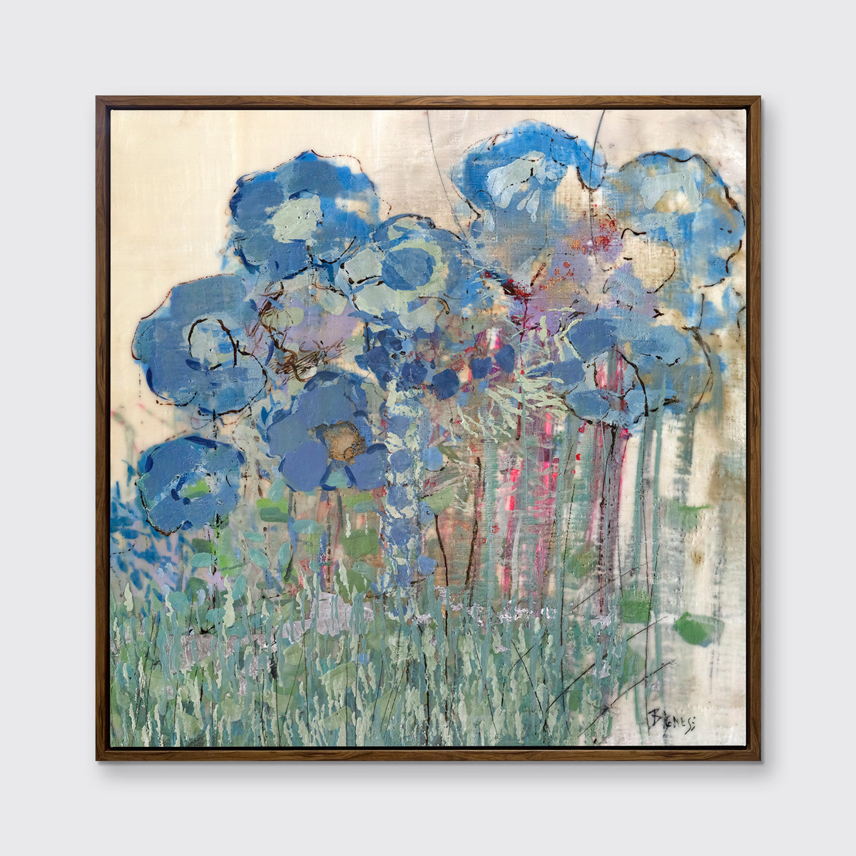 Hydrangea Blues - Open Edition Canvas Print