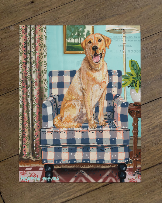 Labrador - Build Your Own Pet Portrait Paper Print