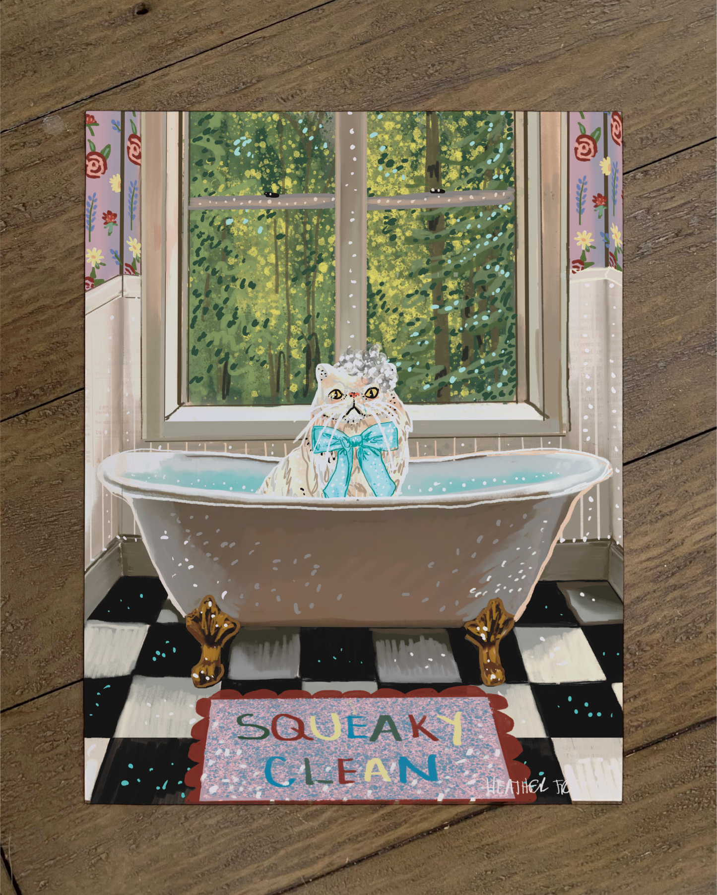 Persain cat - Build Your Pet Portrait Paper Print