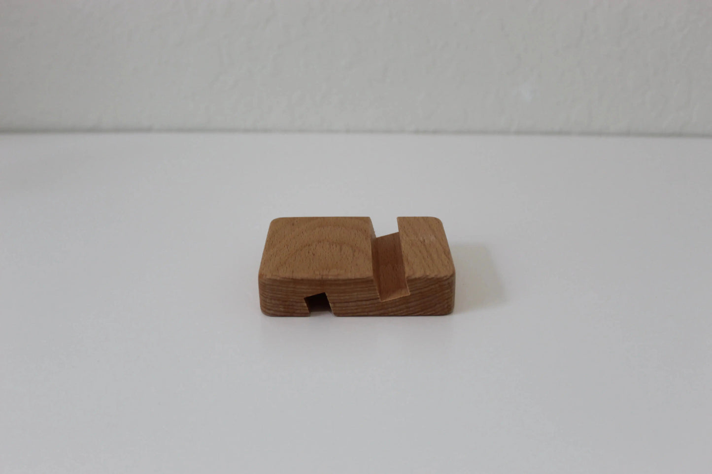 Handcrafted Wooden Phone Holder - Elegant - Rustic Wooden Phone Stand - Perfect Countertop Holder for Office or Kitchen