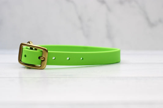 Key Lime Biothane Collar