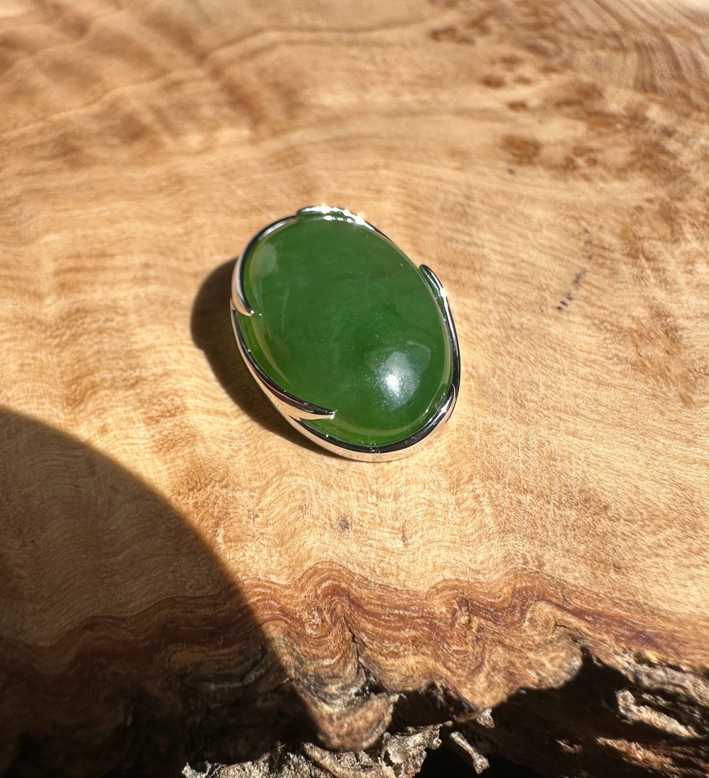 Bright Green Canadian Jade Pendant - 5189