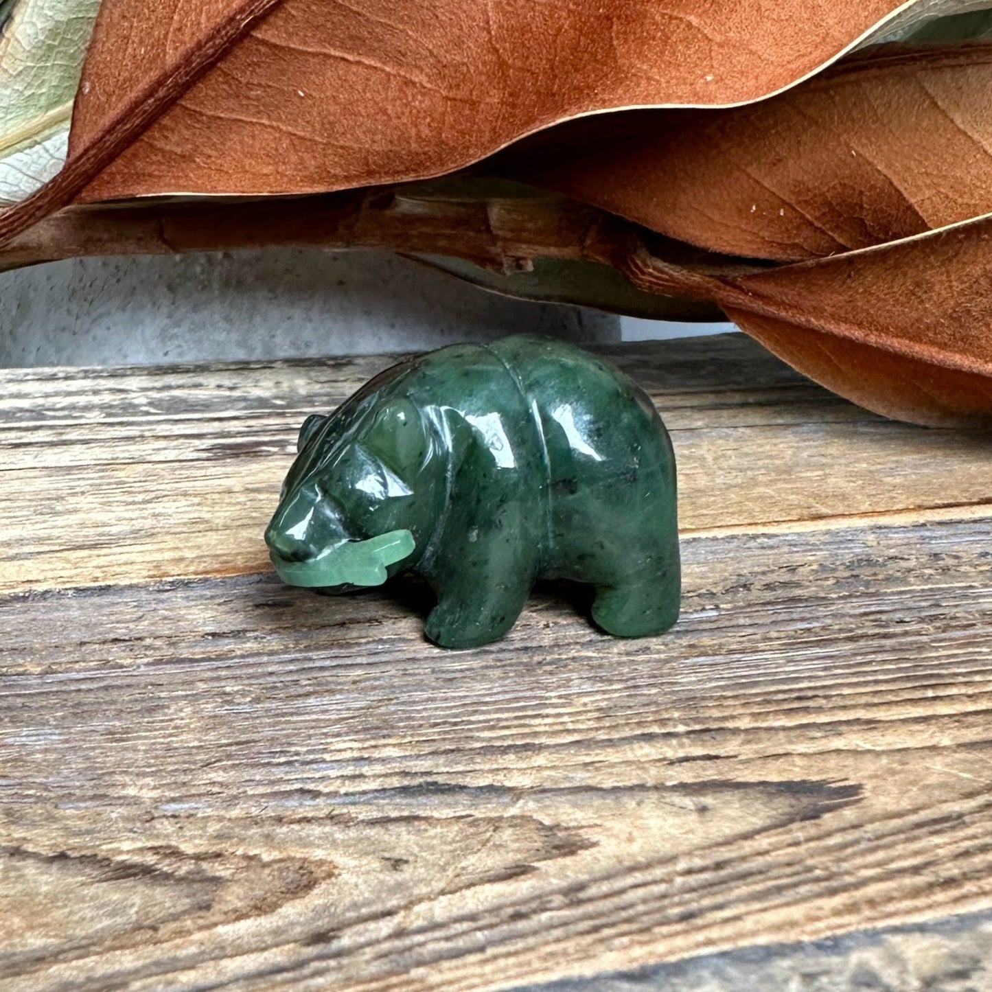 Bear Special with Jade Fish, 1.5"