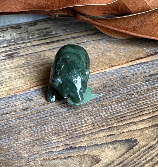 Bear Special with Jade Fish, 1.5"