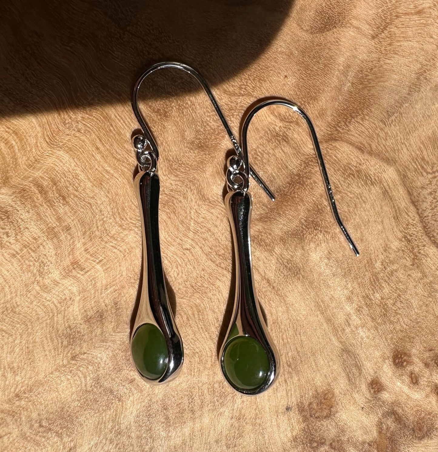 Silver Drop Earrings, 4874